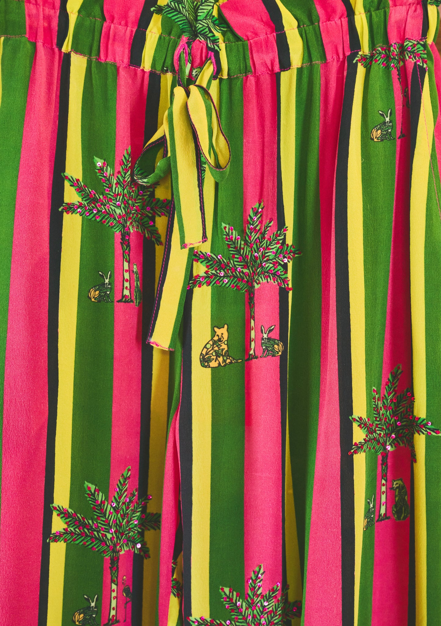 Beach Pant | Silk Crepe de Chine