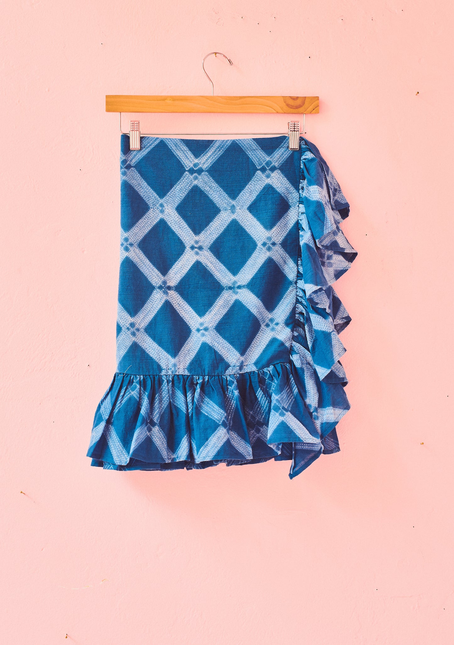 Mini Ruffle Power Pareo | Cotton Voile Shibori