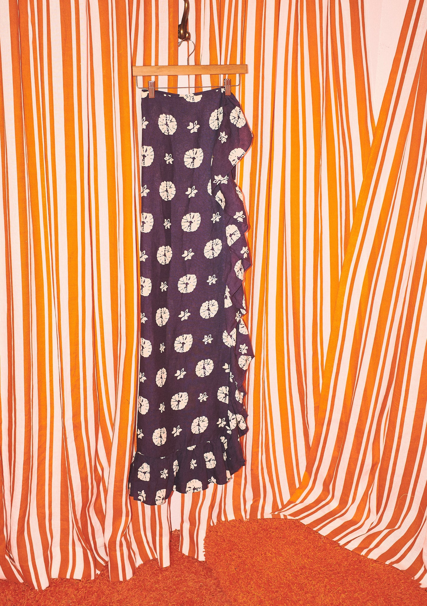 Ruffle Power Pareo™ | Linen Shibori