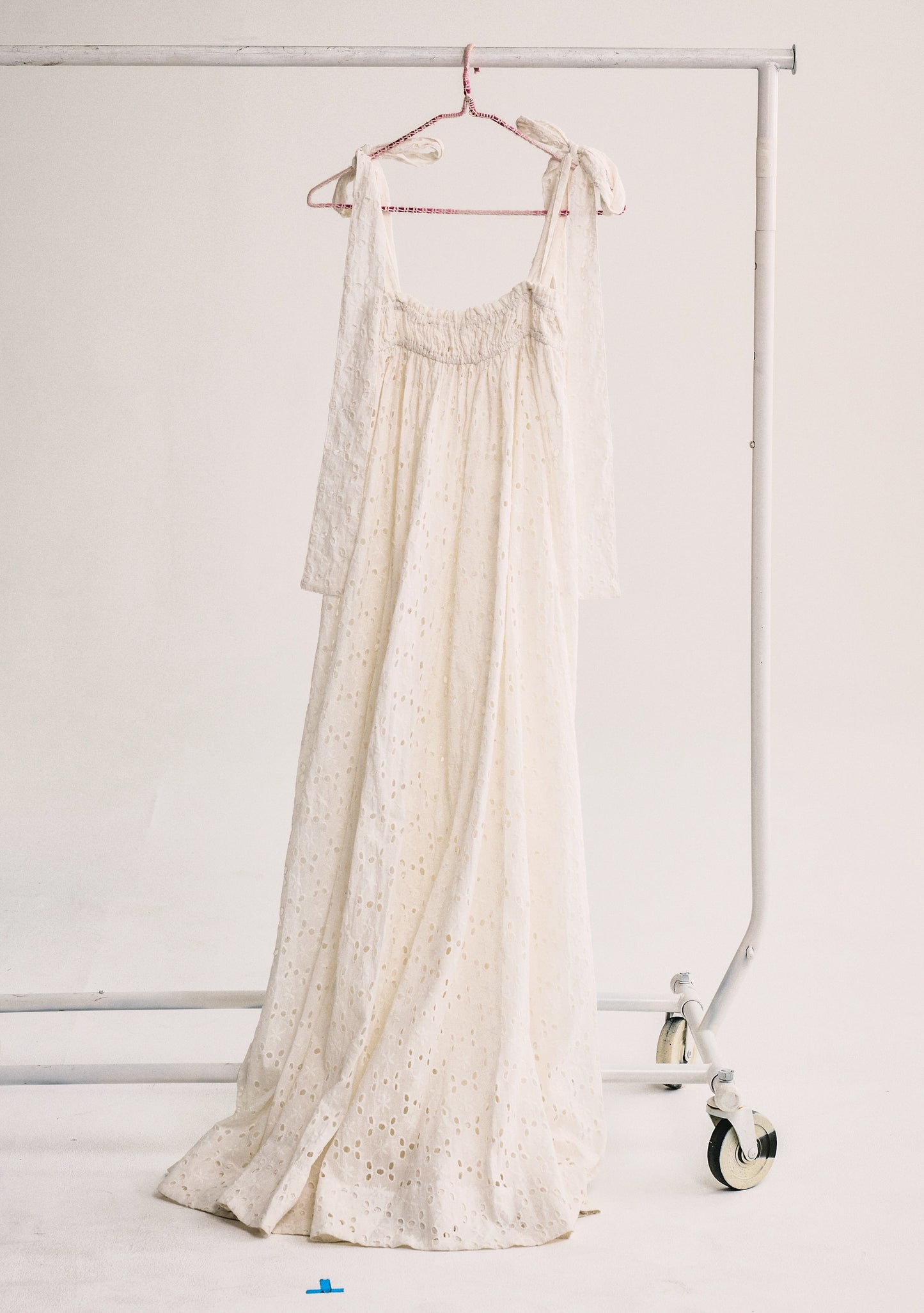 Elastic Convertible Maxi Dress | Eyelet