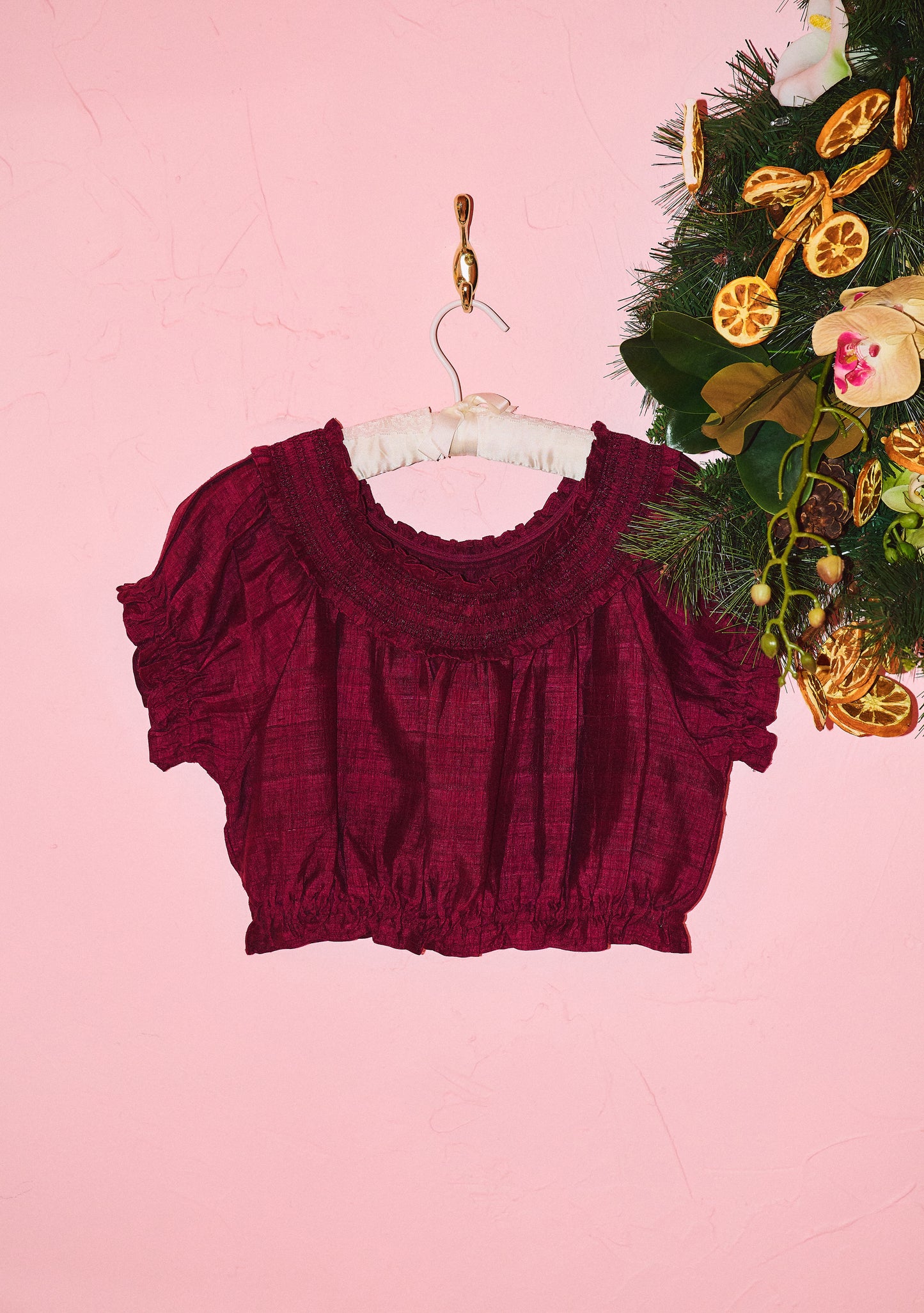 Laurie Crop Top | Silk Dupioni