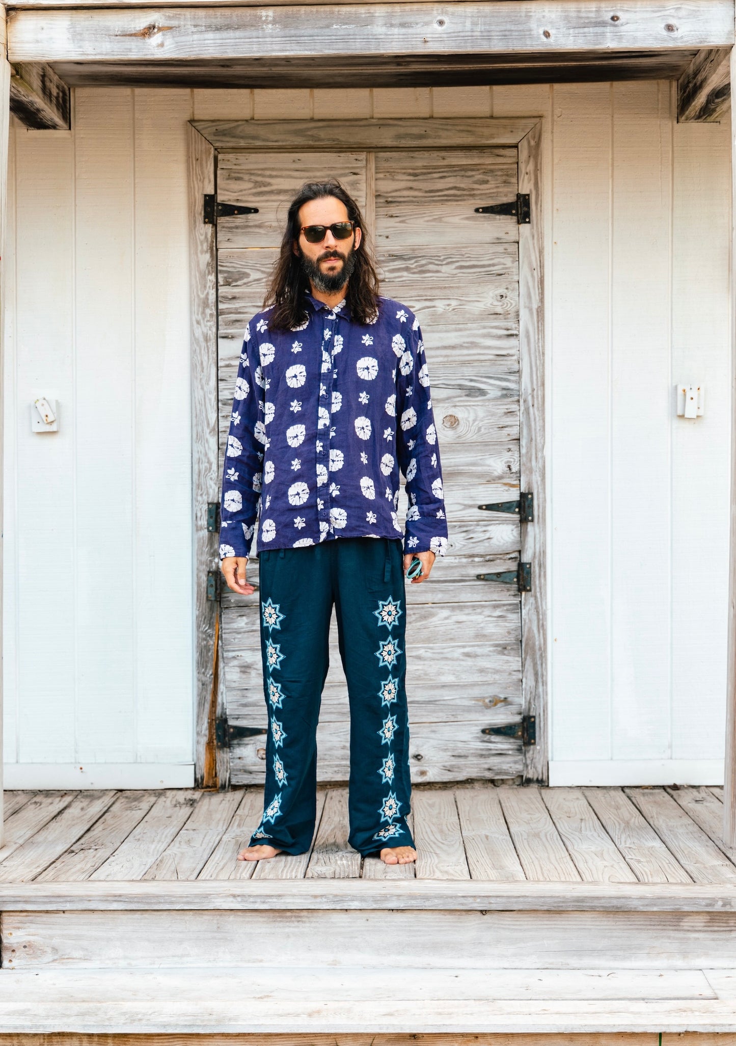 Classic Button Down | Linen Shibori