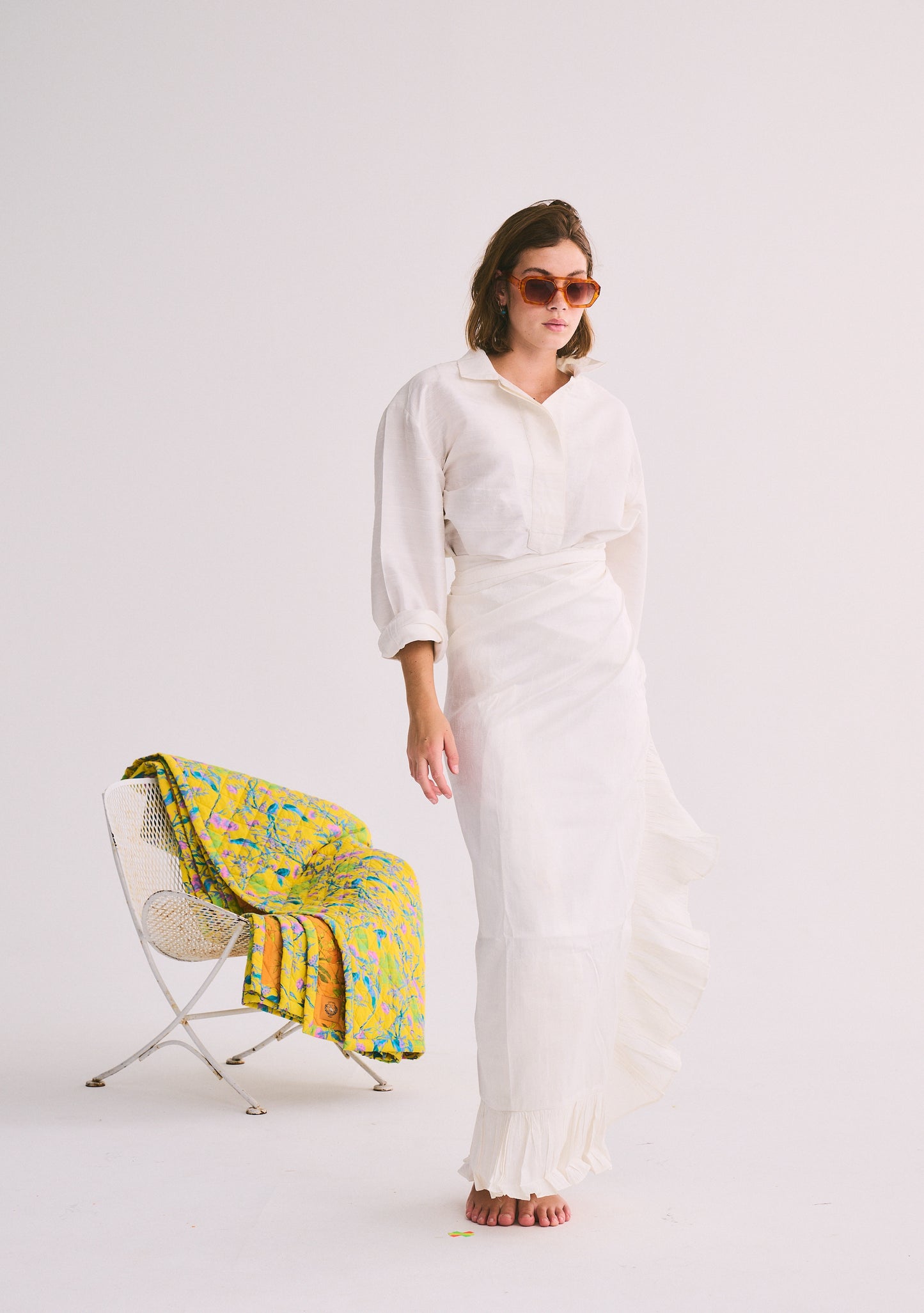 Classic Ruffle Power Pareo™ | Silk Dupioni