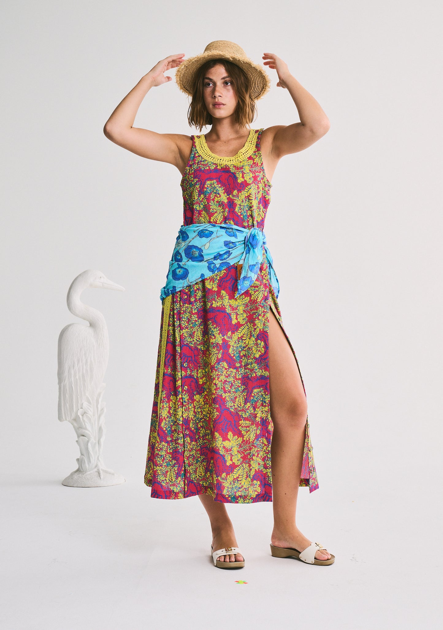 Palmo Midi Dress | Seersucker