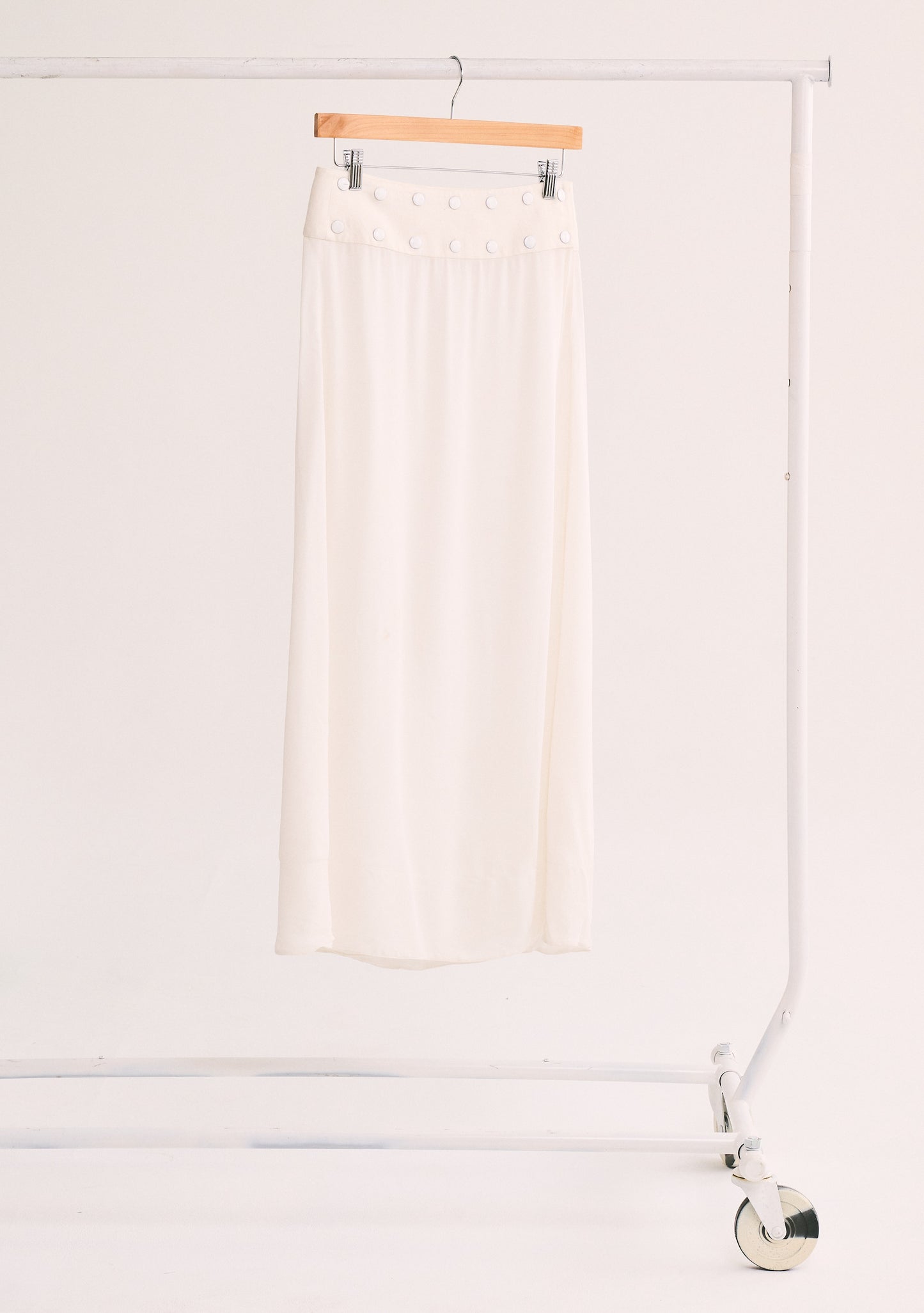 Flagpole Snap Midi Skirt | Viscose Georgette