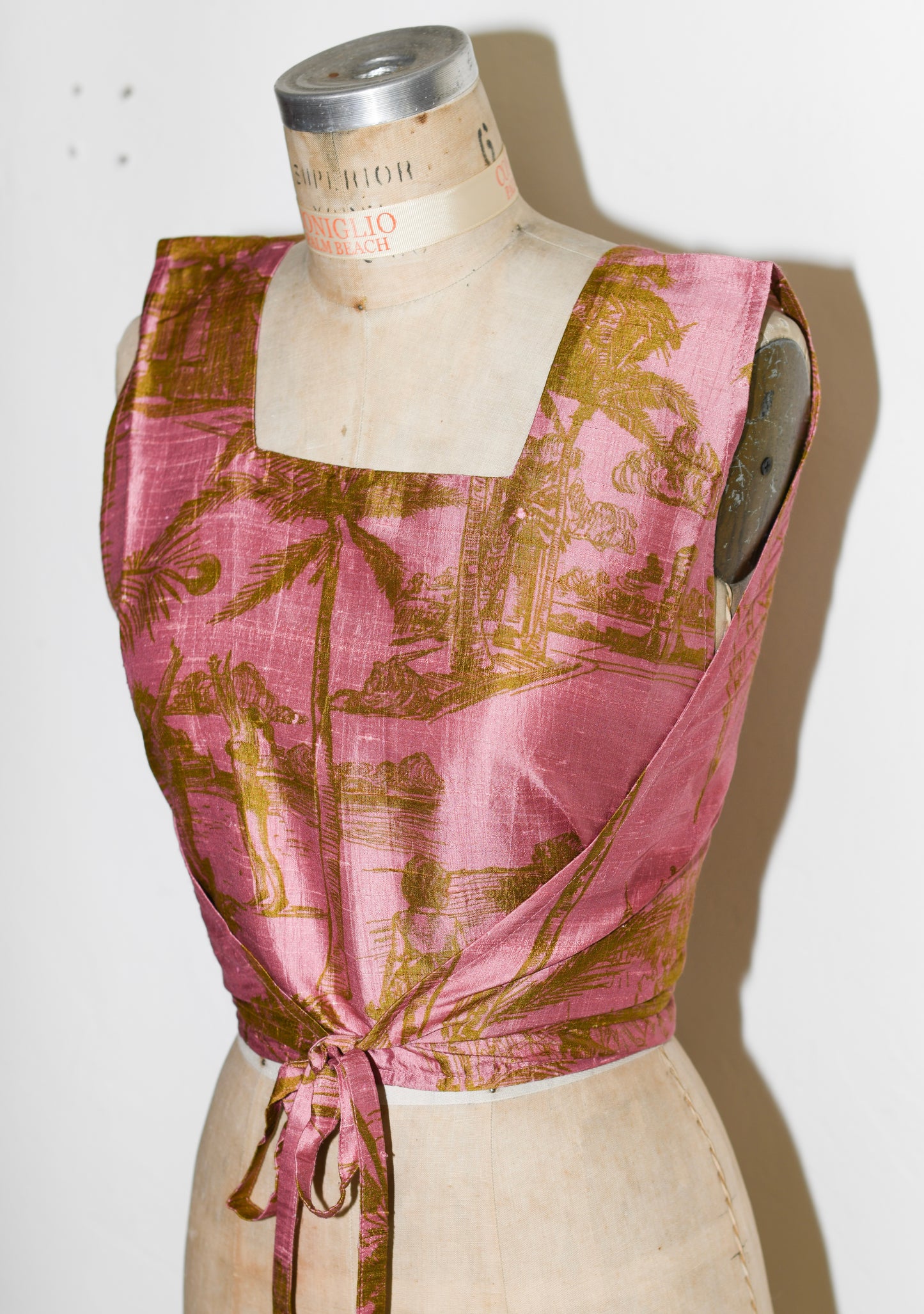 Two Panel Wrap Top | Silk Dupioni