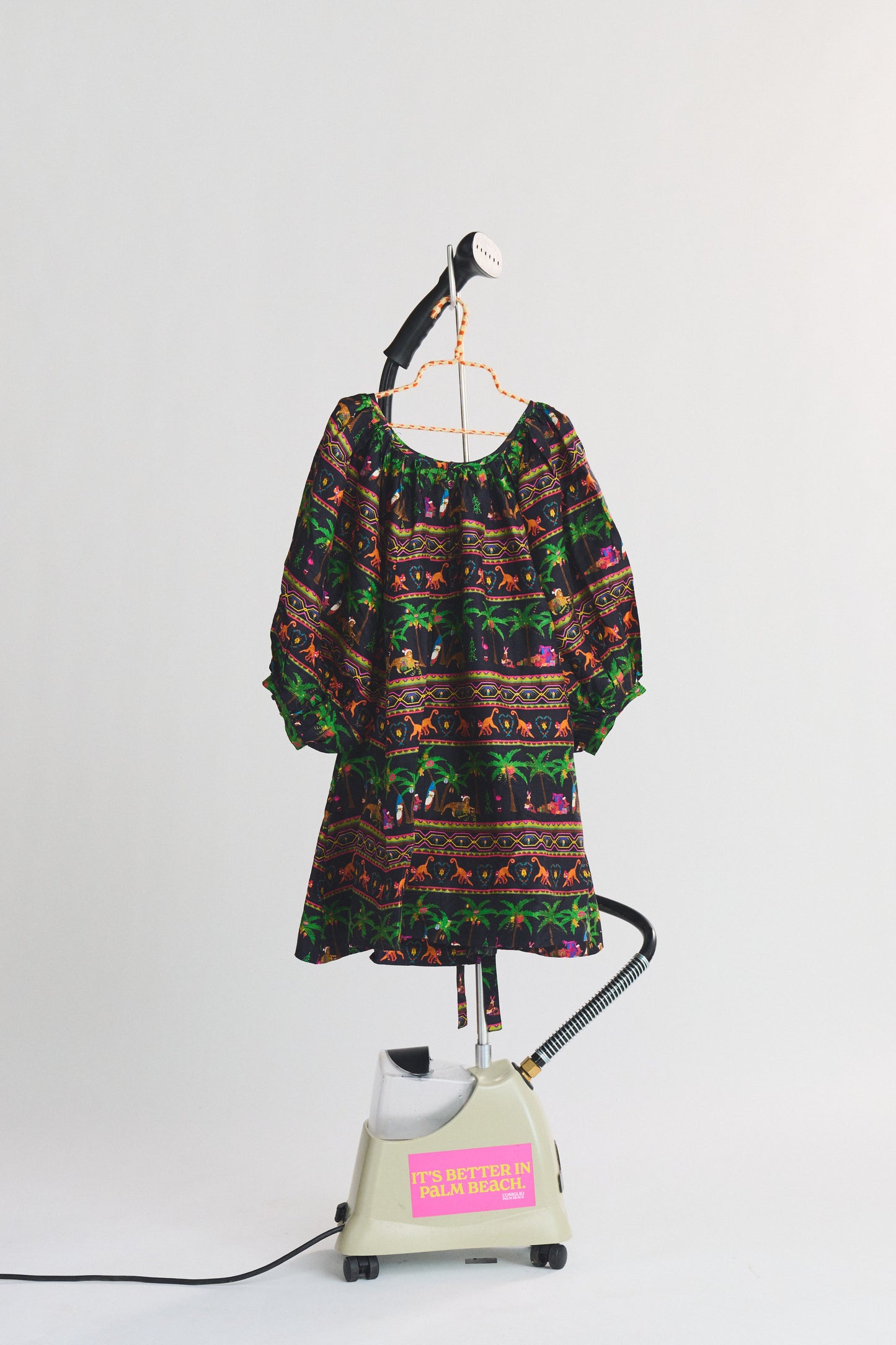 Shirred Half Placket Mini Dress | Silk Dupioni