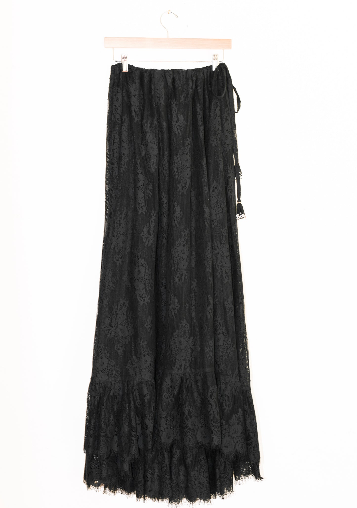 Royal Palm High Low Maxi Skirt | Viscose Lace