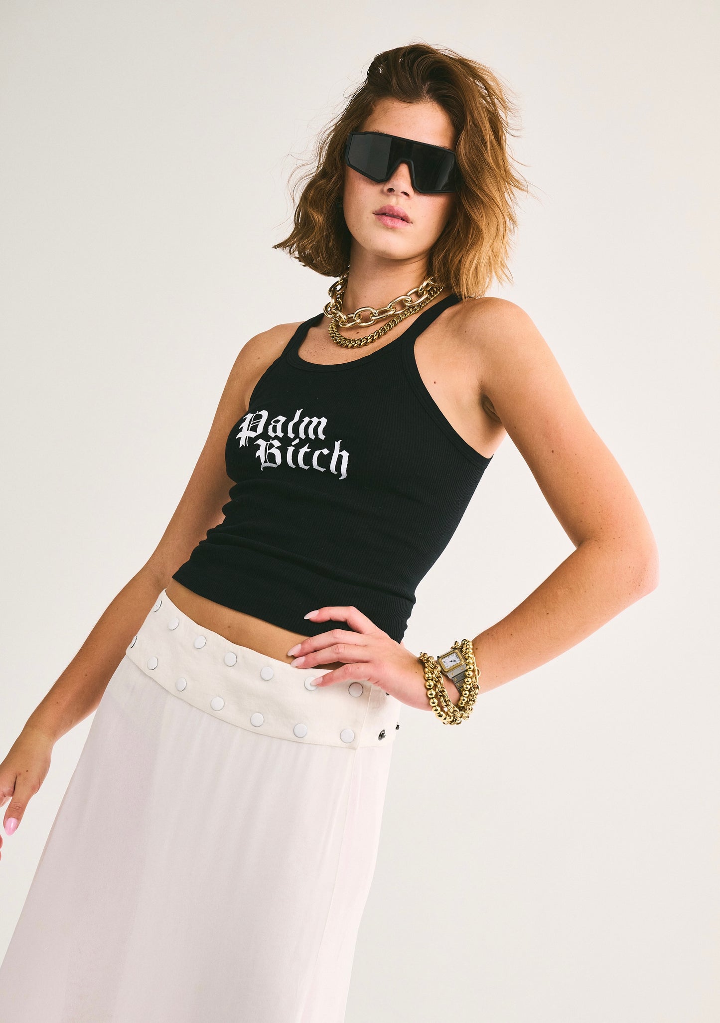 Palm B* Tank | Ribbed Cotton