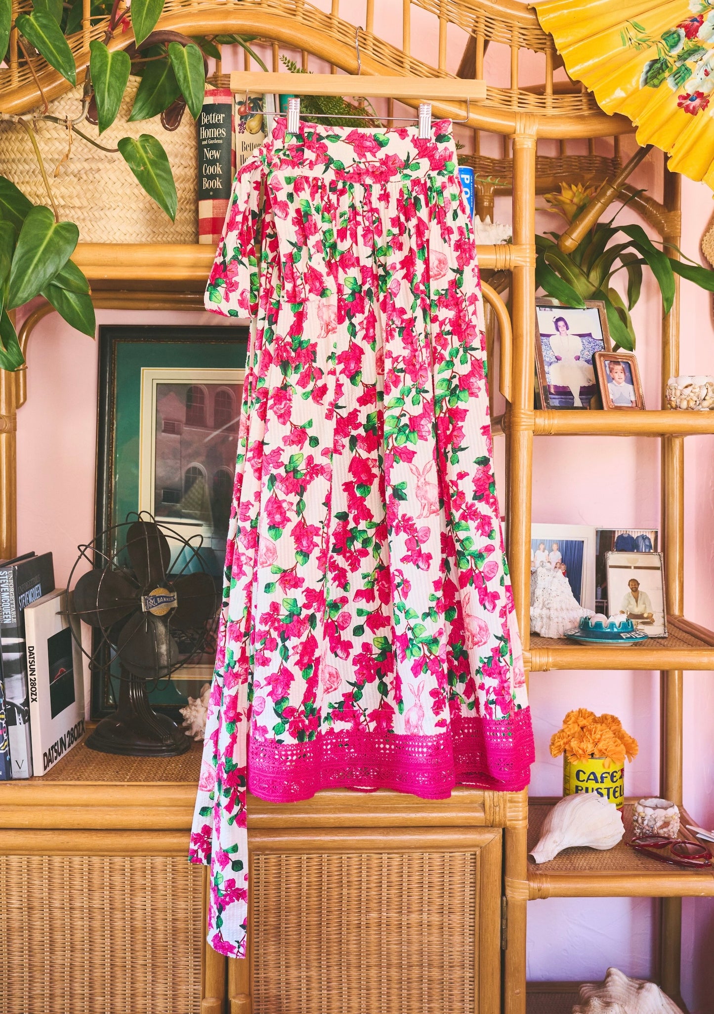 Atlantic Midi Ball Skirt | Seersucker