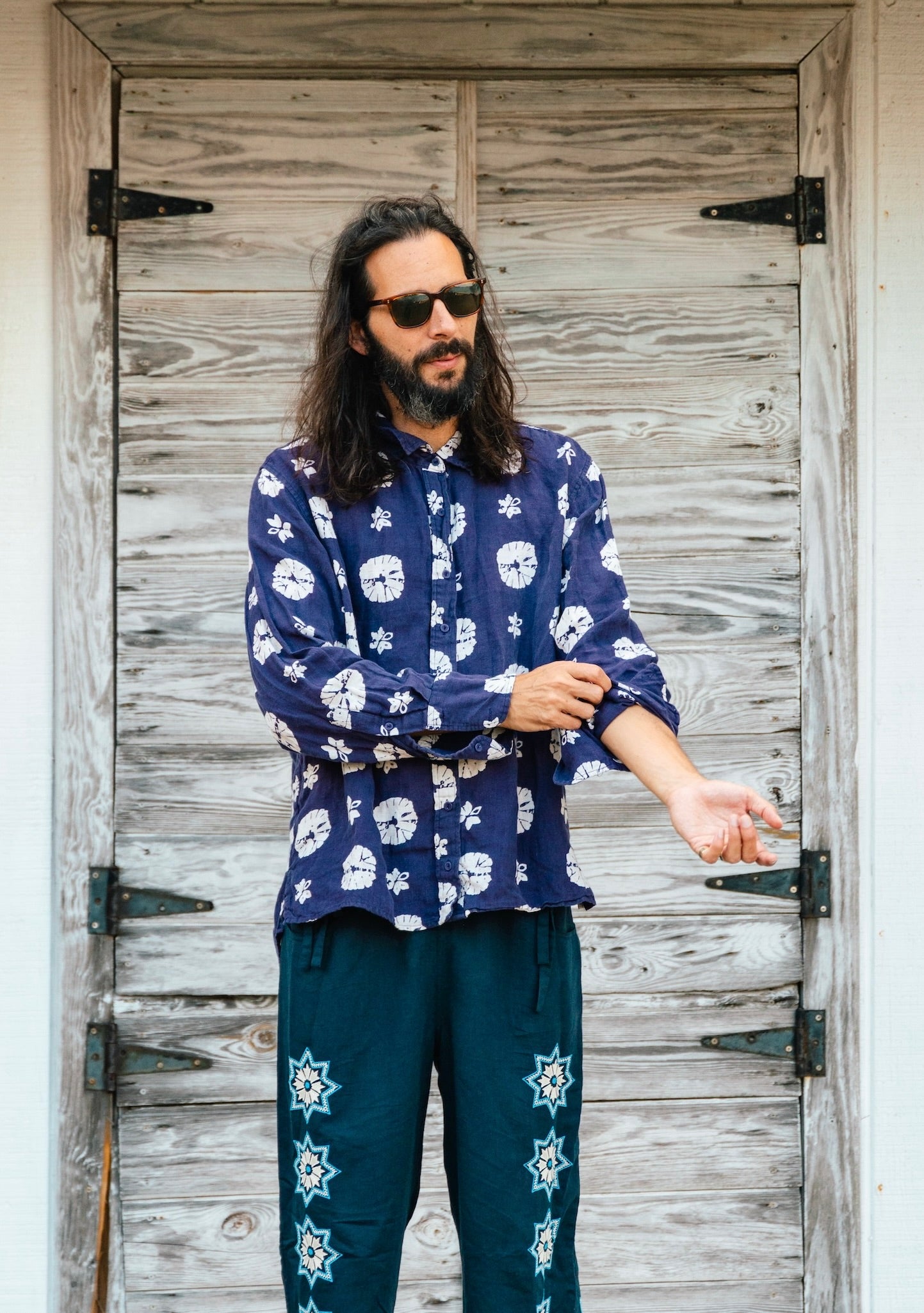Classic Button Down | Linen Shibori