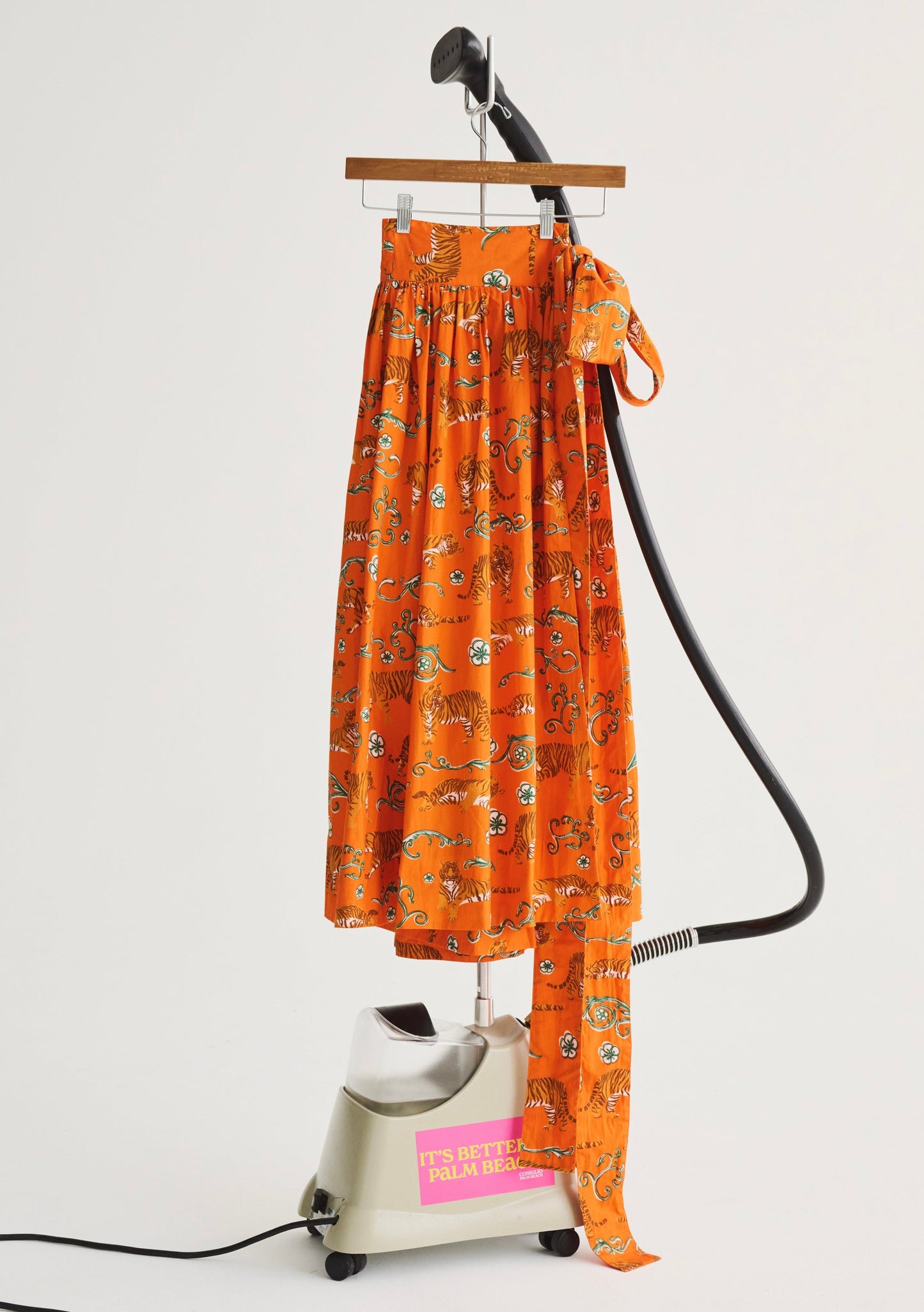 Adjustable Midi Ball Skirt | Cotton Poplin