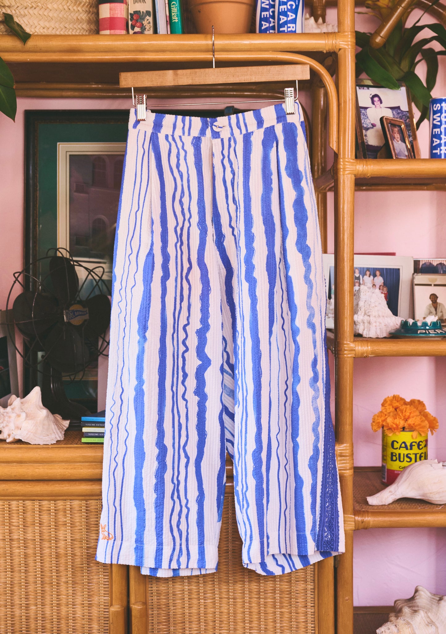 Cinch Back Pant | Seersucker
