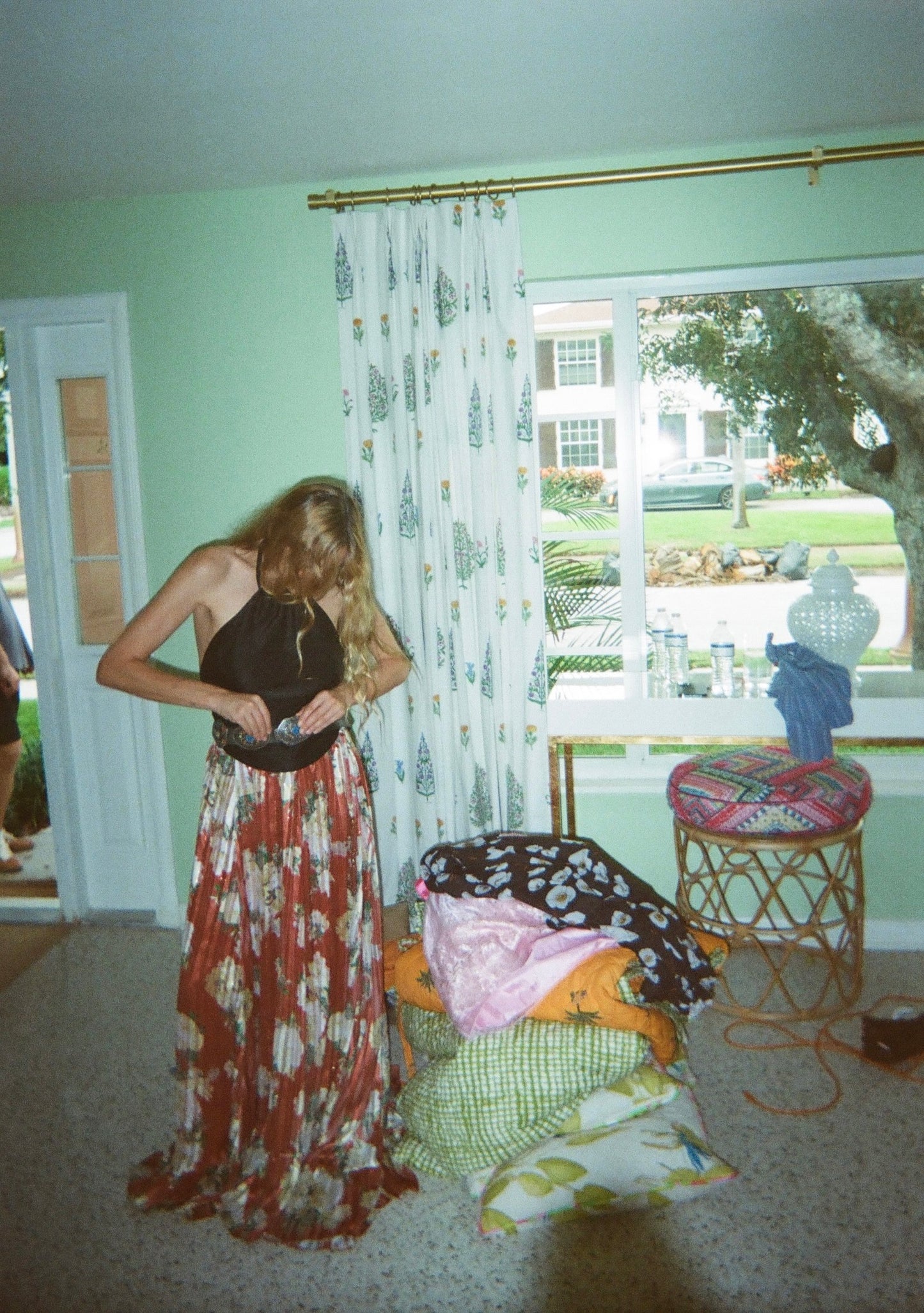 Royal Palm Maxi Skirt | Shadow Stripe