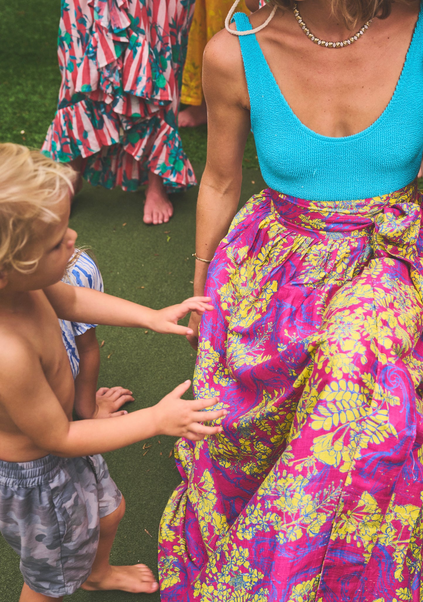 Atlantic Maxi Ball Skirt | Silk Dupioni