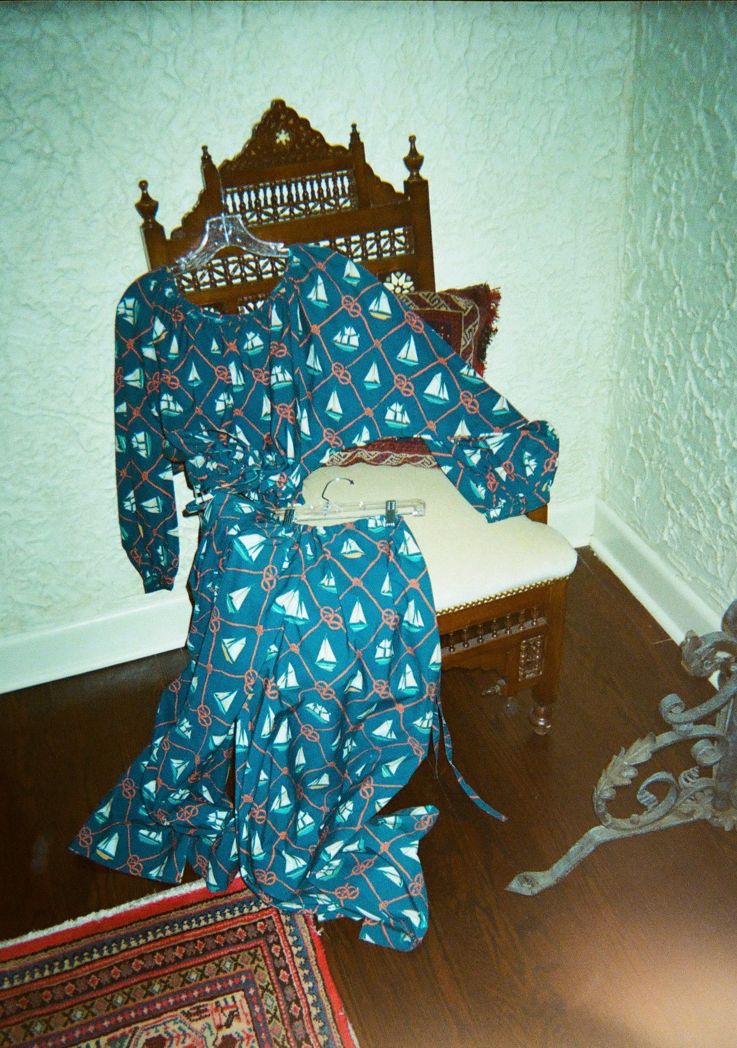 Exaggerated Wide Leg Esplanade Pant | Cotton Poplin