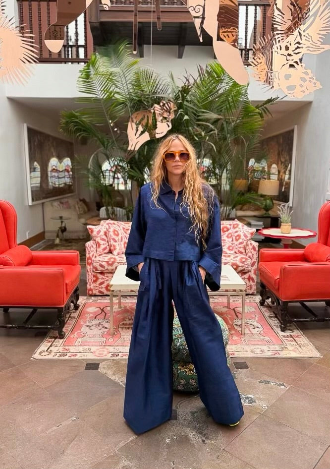 Everglades Crop Top | Silk Dupioni