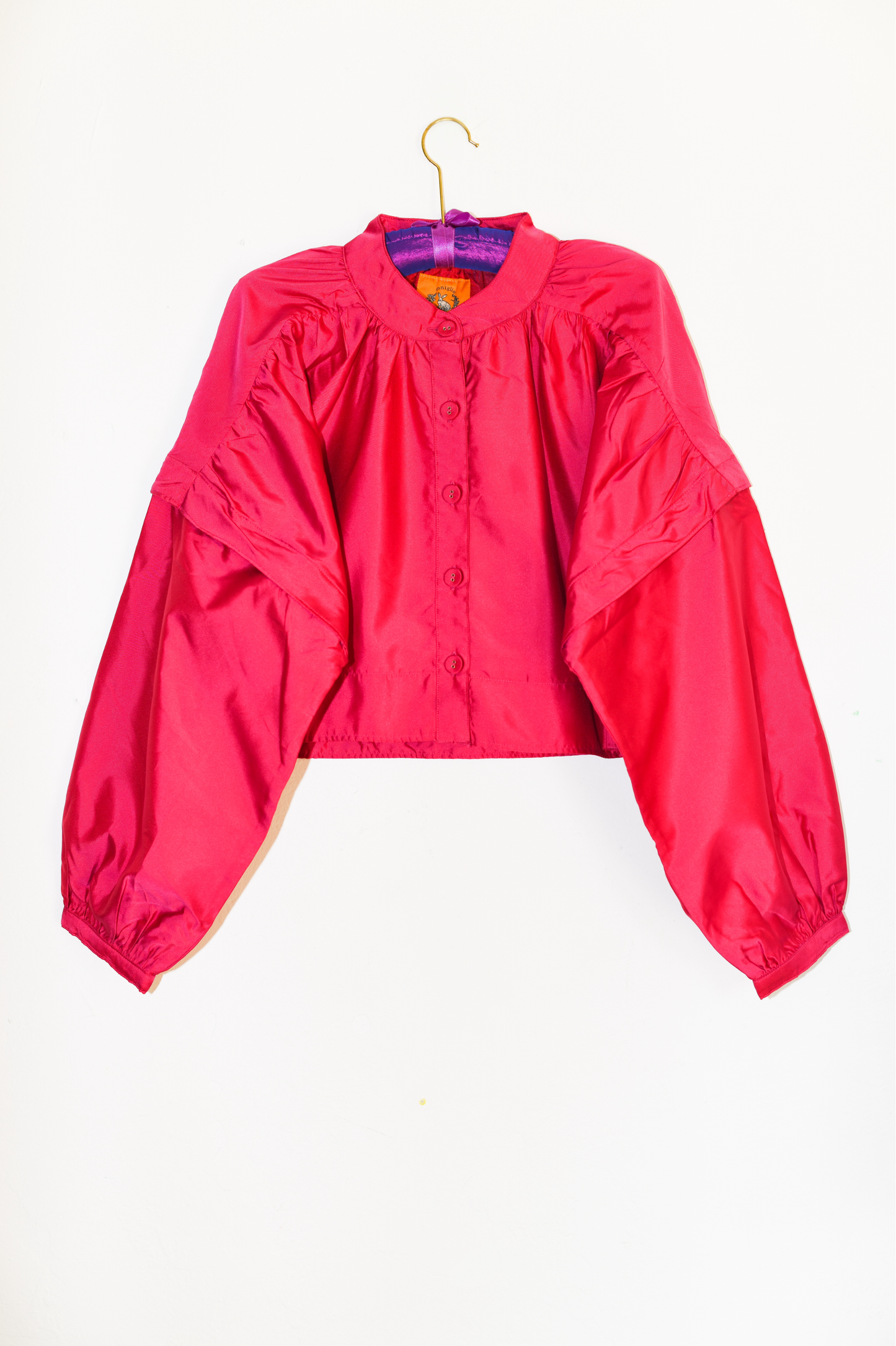 Cocoon Cropped Jacket | Taffeta