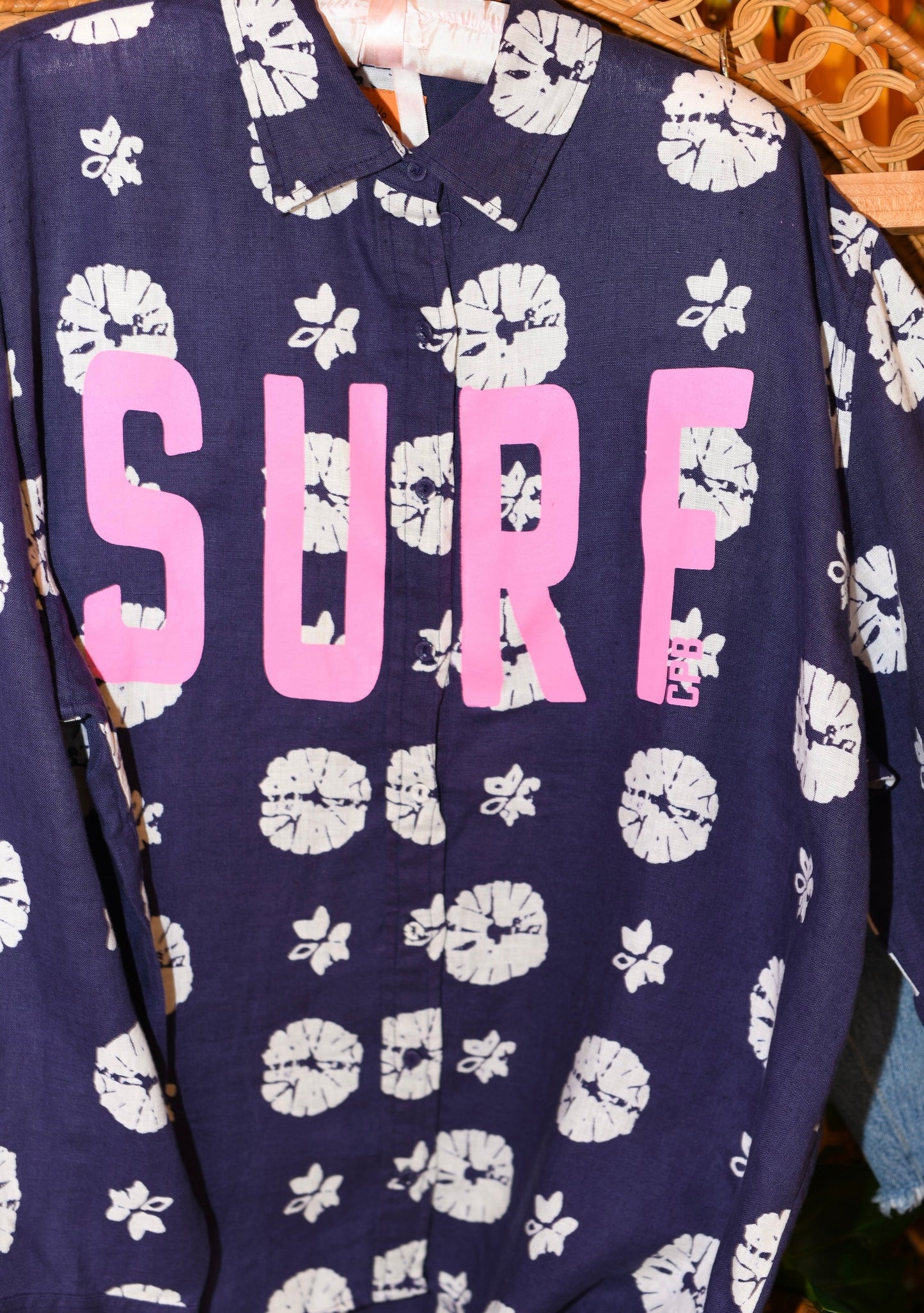 Business Casual | Classic Button Down with Screen Printing