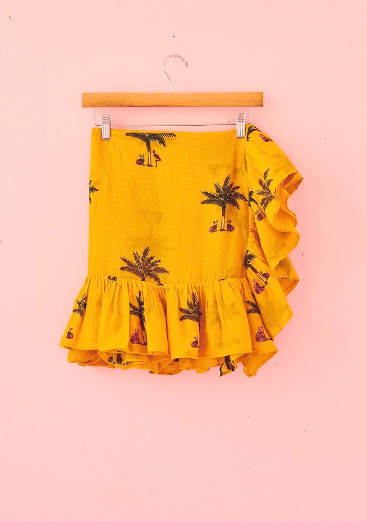 Mini Ruffle Power Pareo | Cotton Gauze