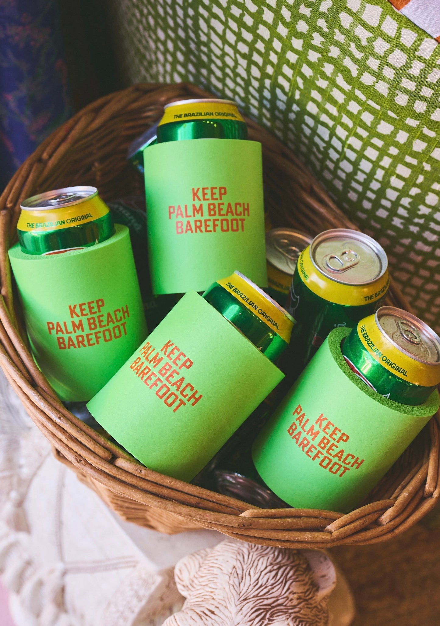 Keep Palm Beach Barefoot Drink Koozie