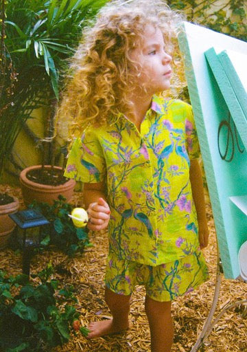 Kids Remy Mini Skirt | Linen