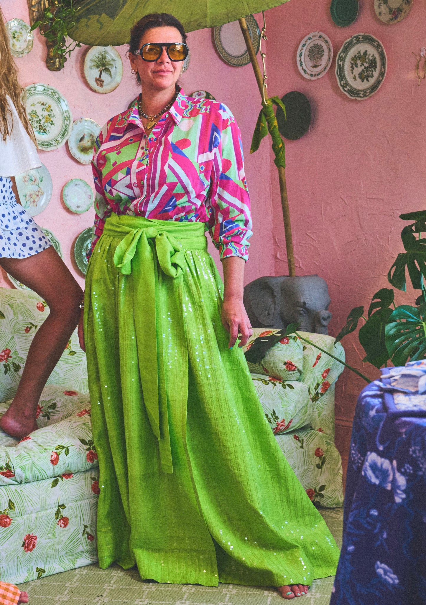 Atlantic Maxi Ball Skirt | Silk Dupioni