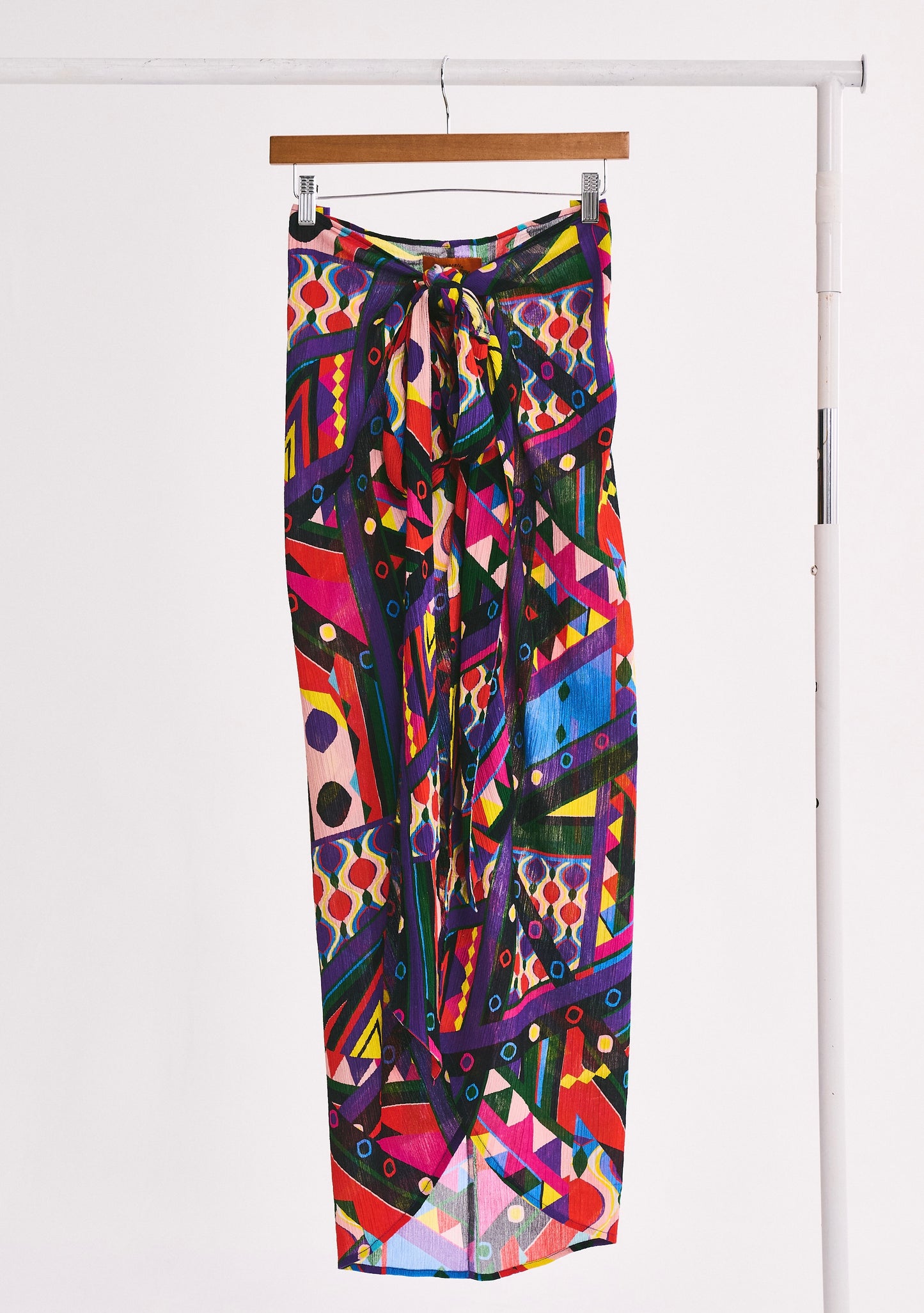 Wrap Around Slit Skirt | Crinkle Cotton