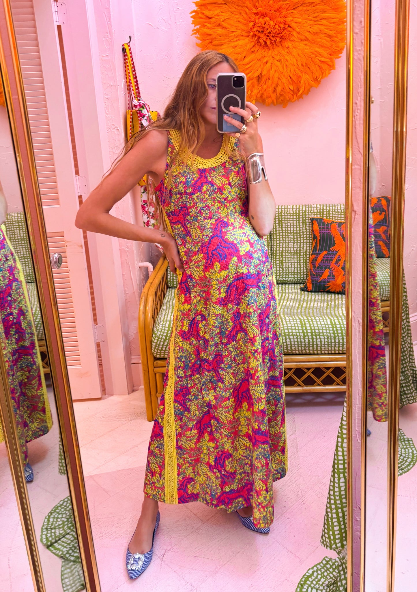 Palmo Midi Dress | Seersucker