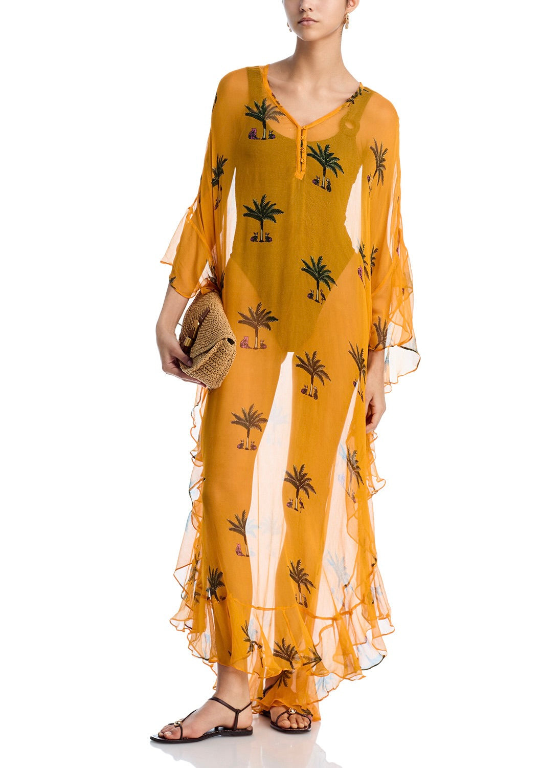 Marjorie Maxi Caftan | Viscose Chiffon