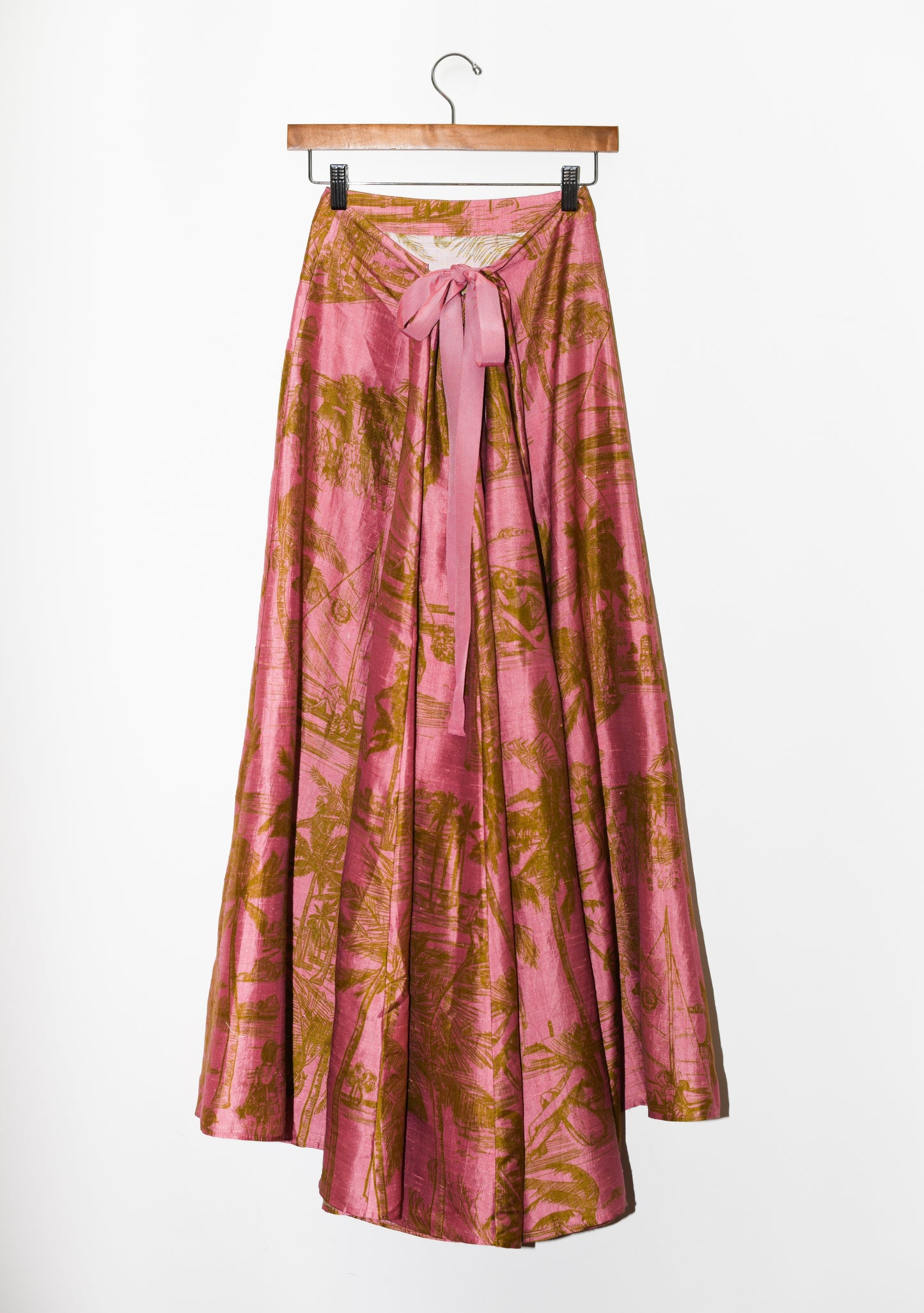 Adjustable Maxi Bustle Skirt | Silk Dupioni