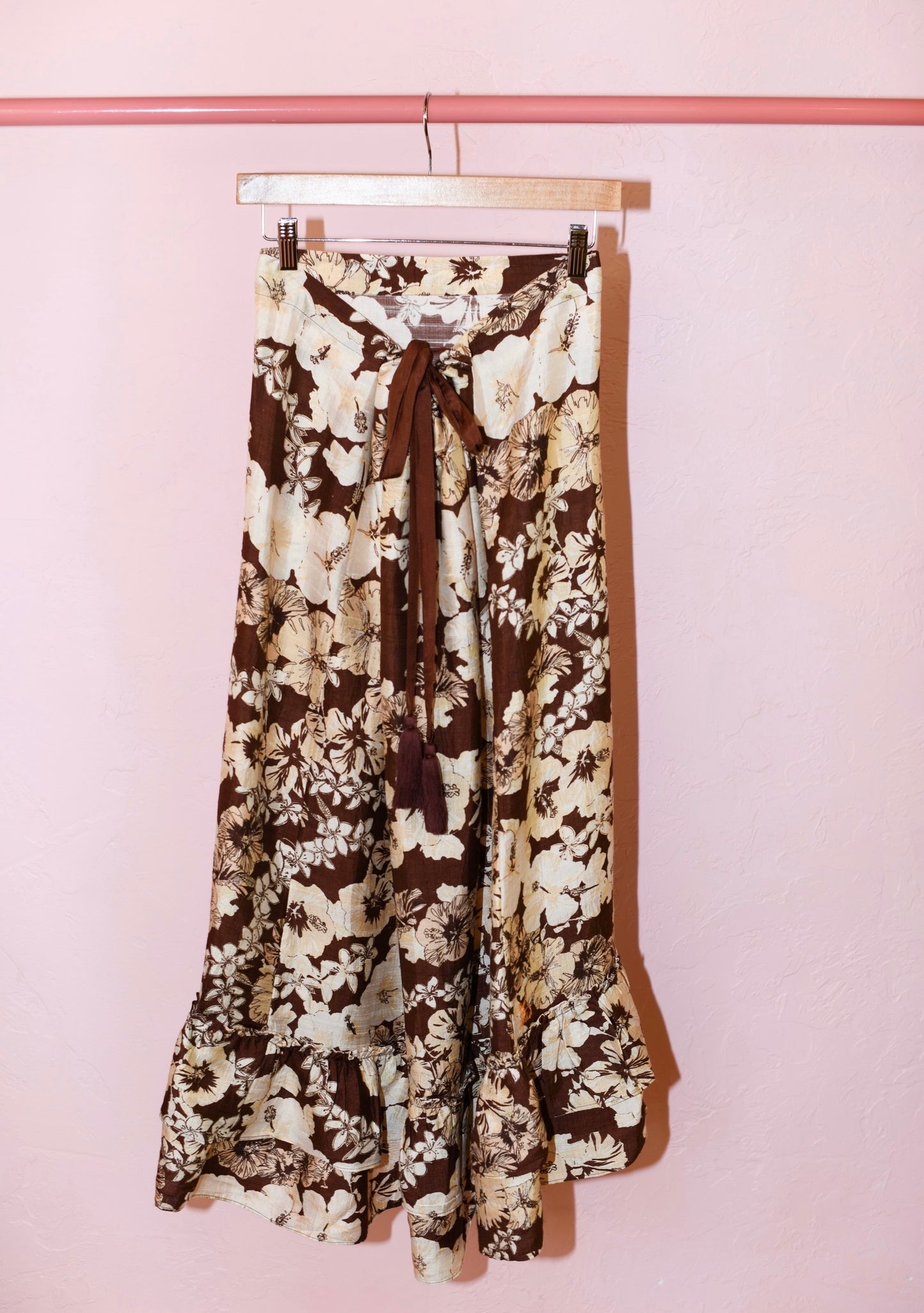 Cinch Back Midi Skirt | Silk Dupioni