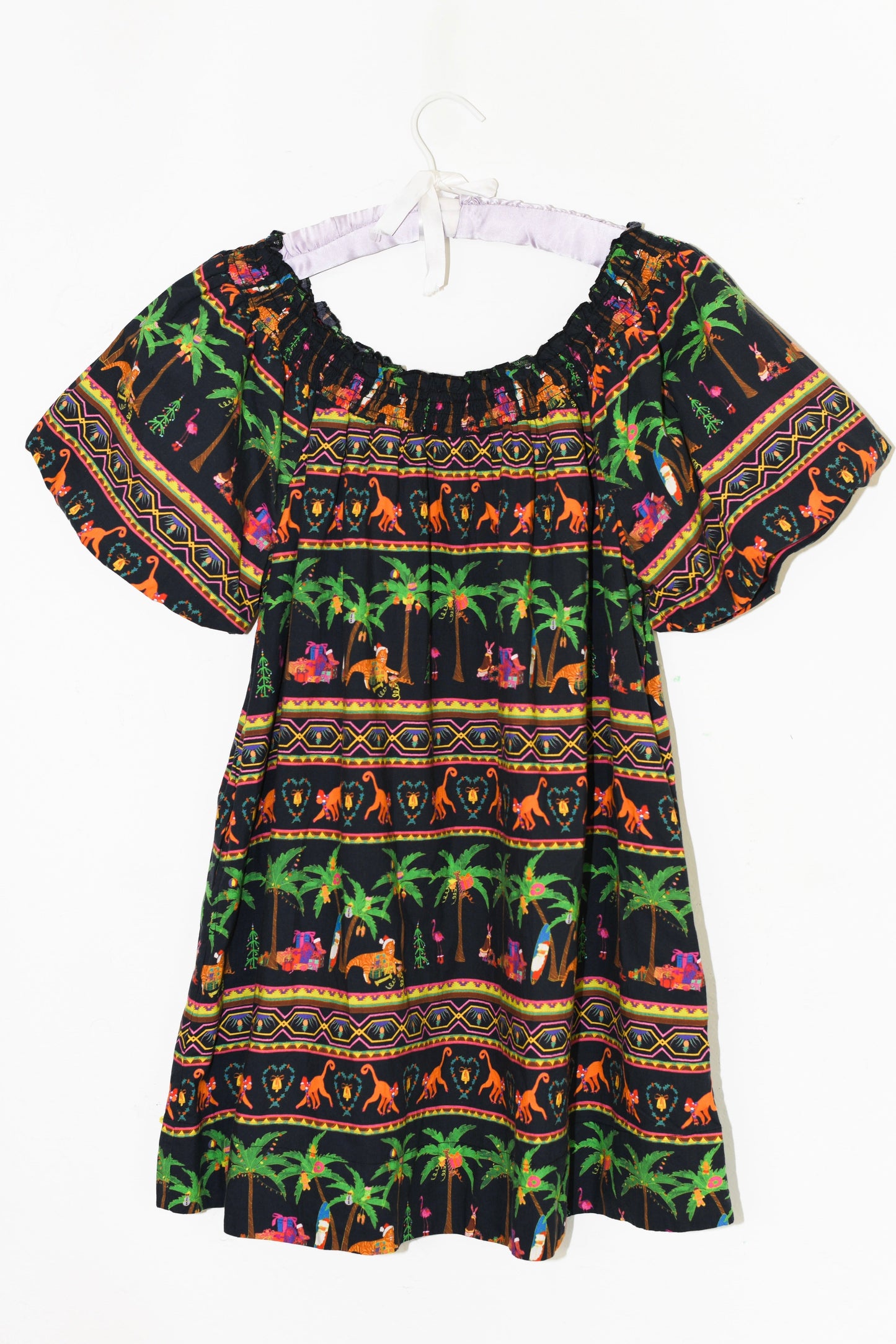 Baby Doll Short Sleeve Mini Dress | Cotton Poplin