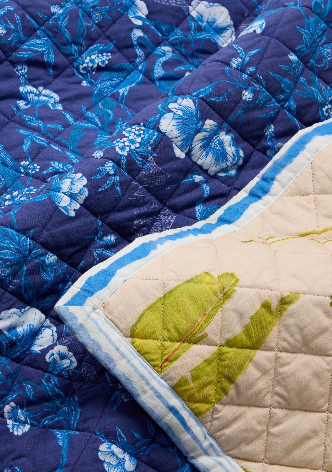 King Reversible Quilt | Cotton Percale