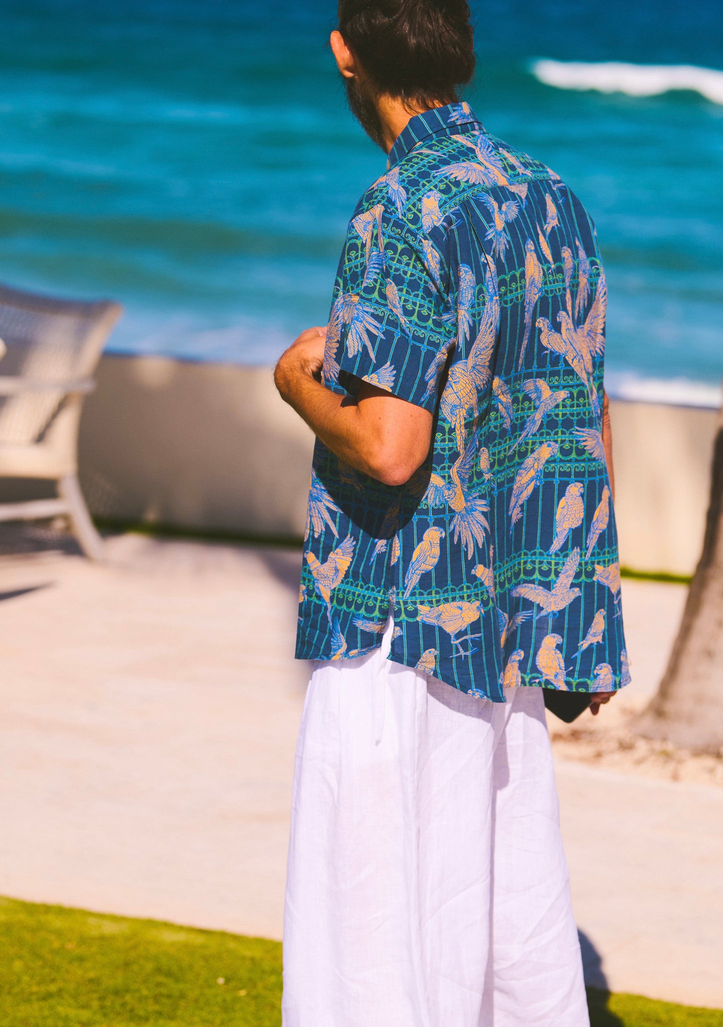 Mens Classic Short Sleeve Button Down | Linen