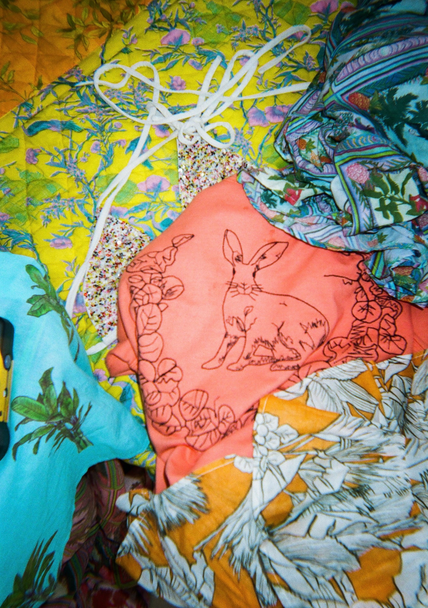 Embroidered Bunny Pullover | Cotton Terry