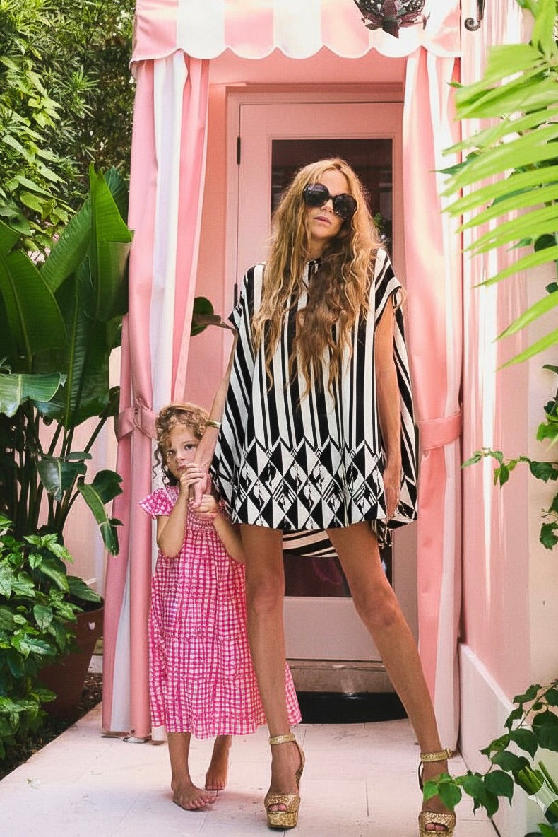 Poncho Mini Dress | Velour Terry