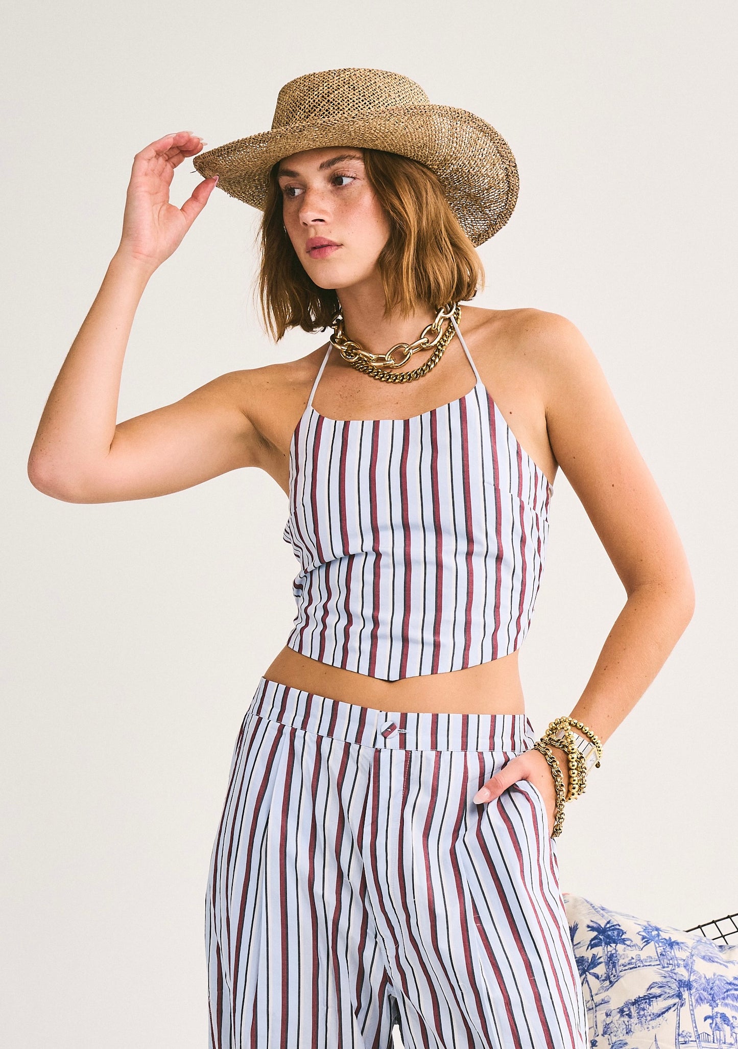 Reed Tie Top | Cotton