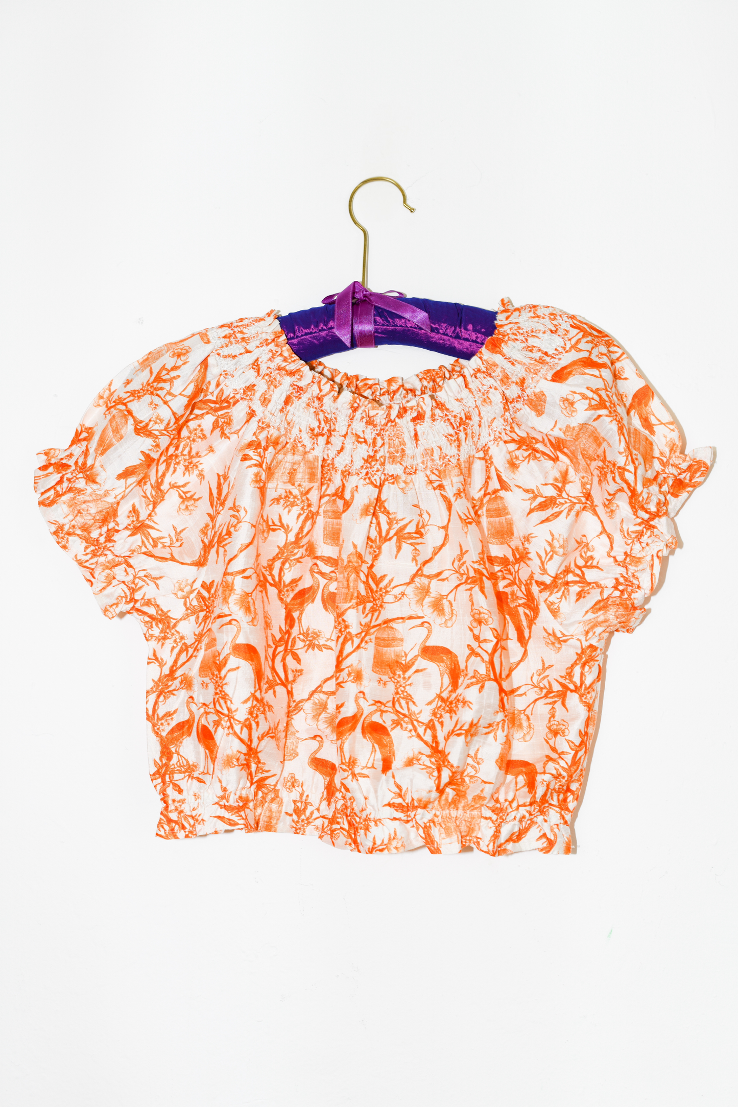 Angler Crop Top | Silk Dupioni