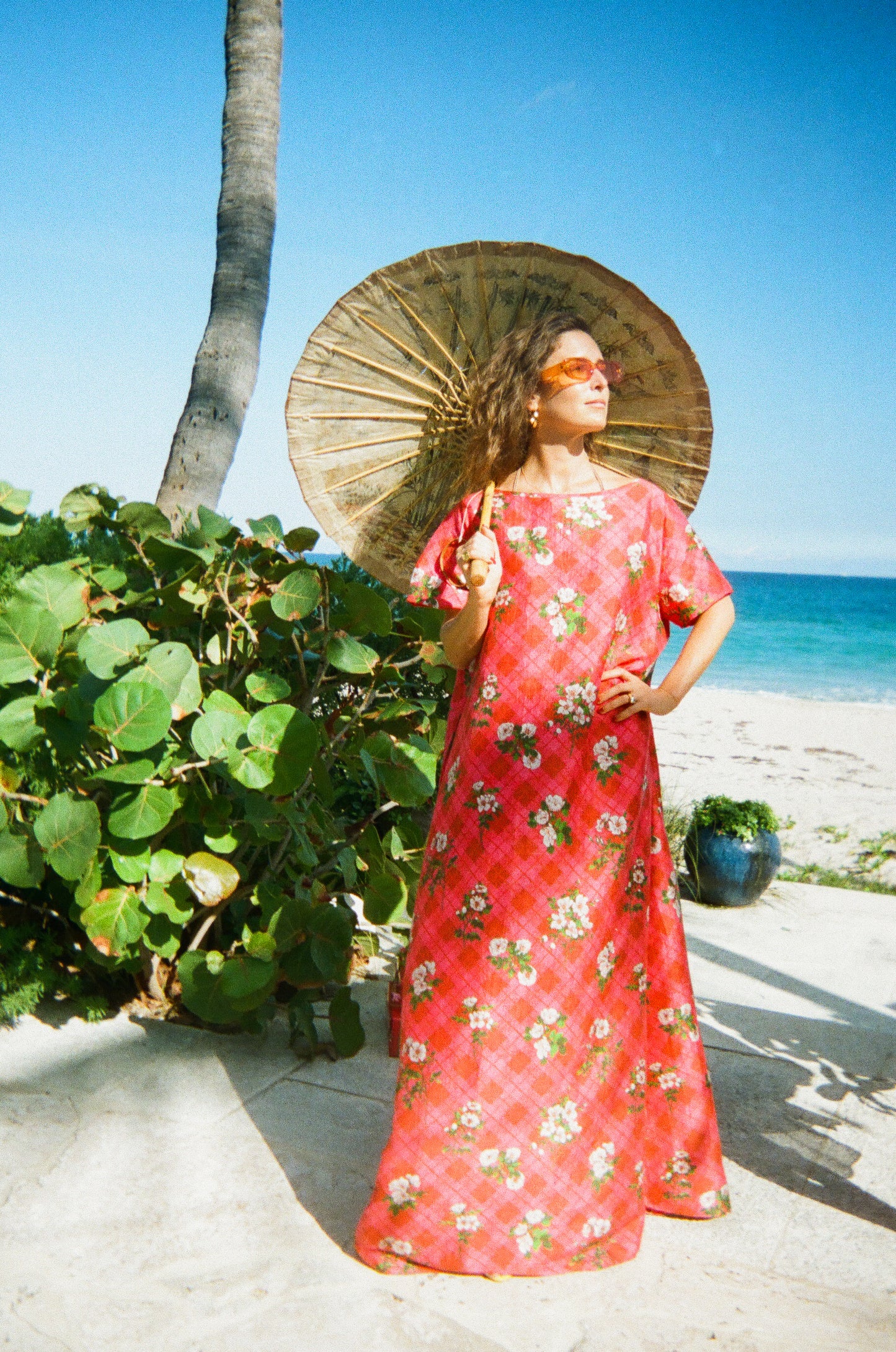 Short Sleeve Dune Maxi Dress| Silk Dupioni