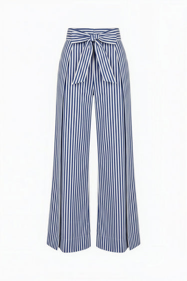 Two Panel Wrap Pant | Yarn Dye Cotton Coniglio Palm Beach