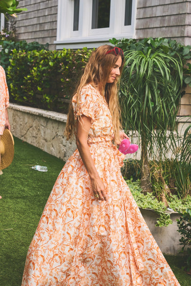 Atlantic Maxi Ball Skirt | Silk Dupioni Coniglio Palm Beach