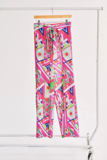 Two Panel Wrap Pant | Crinkle Cotton Coniglio Palm Beach