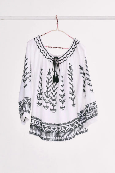 Delray Blouse | Linen Coniglio Palm Beach