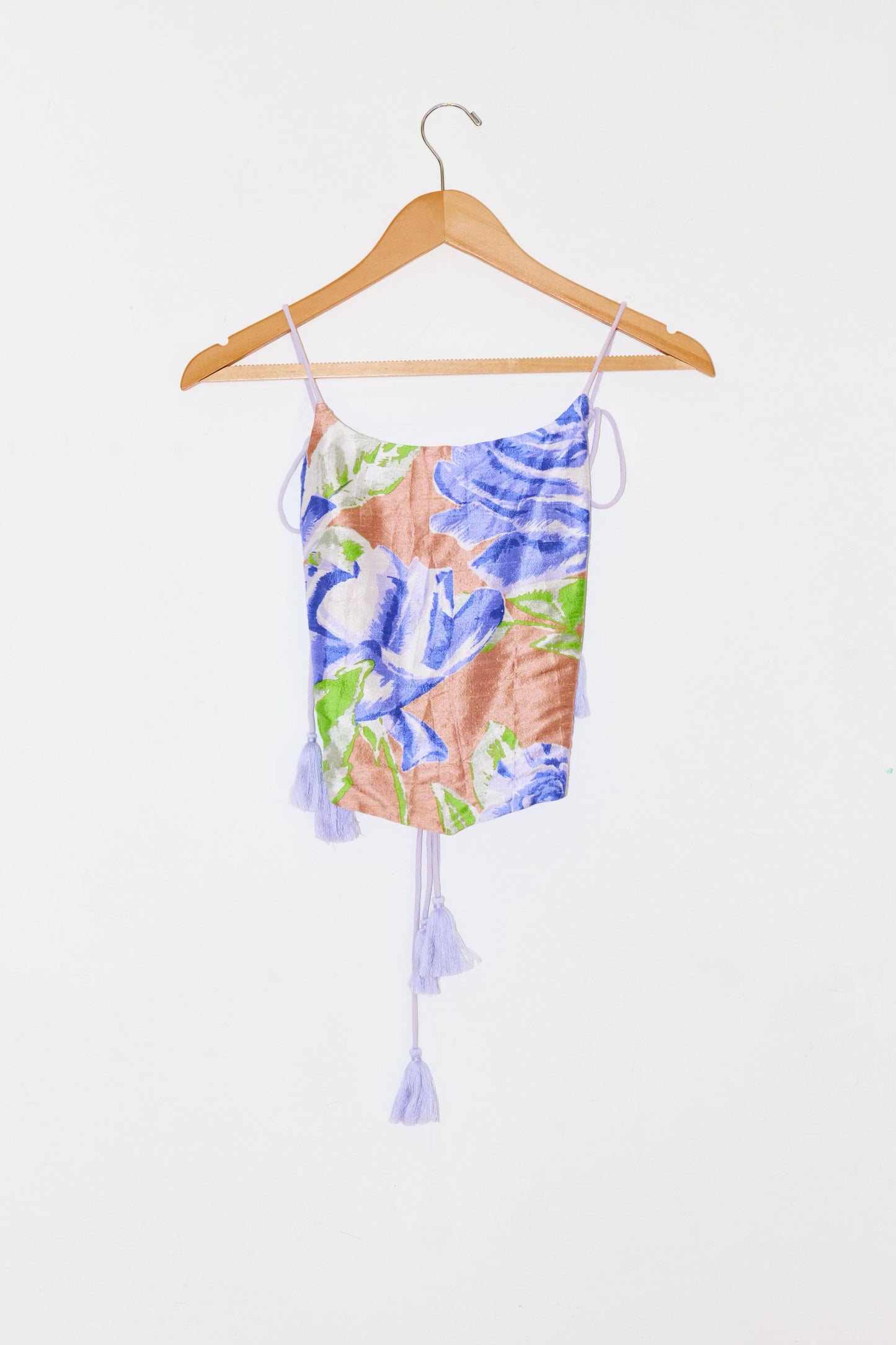 Reed Tie Top | Silk Dupioni