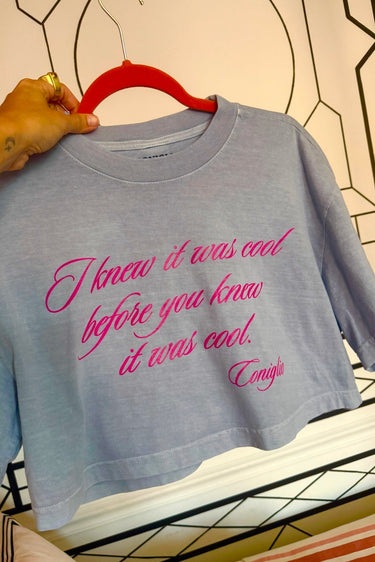 I Knew It Tee | Cotton Jersey