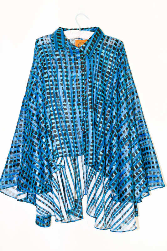 Butterfly Dolman Top | Shadow Stripe