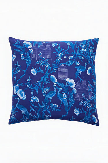 Reversible Throw Pillow | Cotton Percale Coniglio Palm Beach