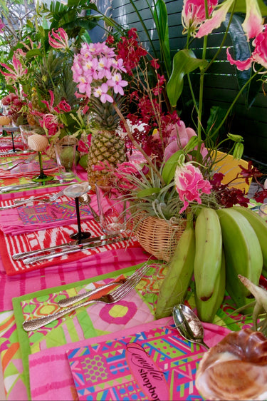 Quilted Terry Reversible Inset Placemat Set | Quilted Cotton + Terry