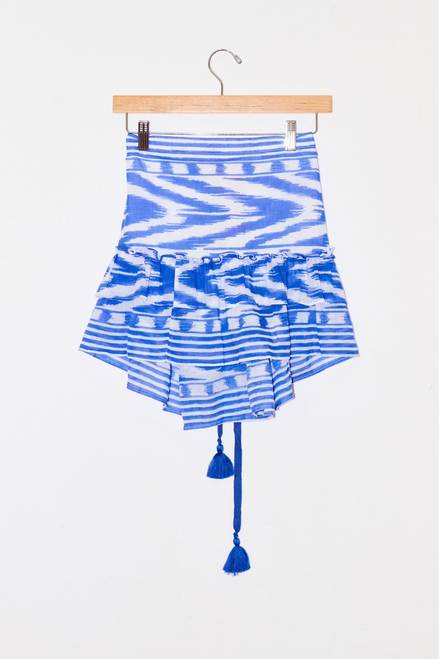 Cinch Back Mini Skirt | Cotton Gauze